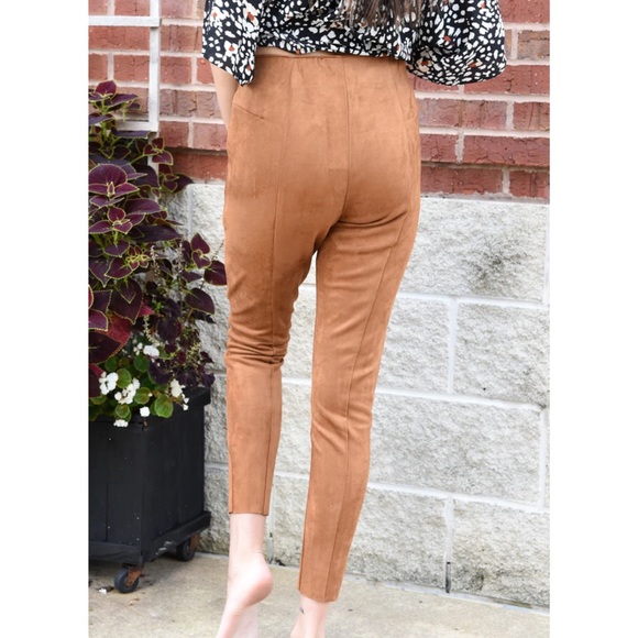 Gilli Faux Suede Leather Leggings Pants - Picture 10 of 10